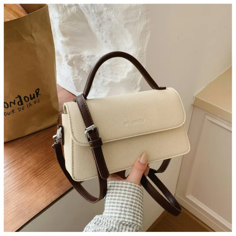 

Elegant Travel Shoulder Bag Women Retro Simple Design High End Leather Craft Daily Leisure Tote Bag