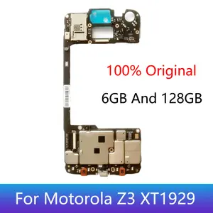 Bilashmart Original Moto Z3 XT1929 Motherboard Mobile Electronic Panel Mainboard Circuits With Chips Plate 6GB And 128GB Z3 Play