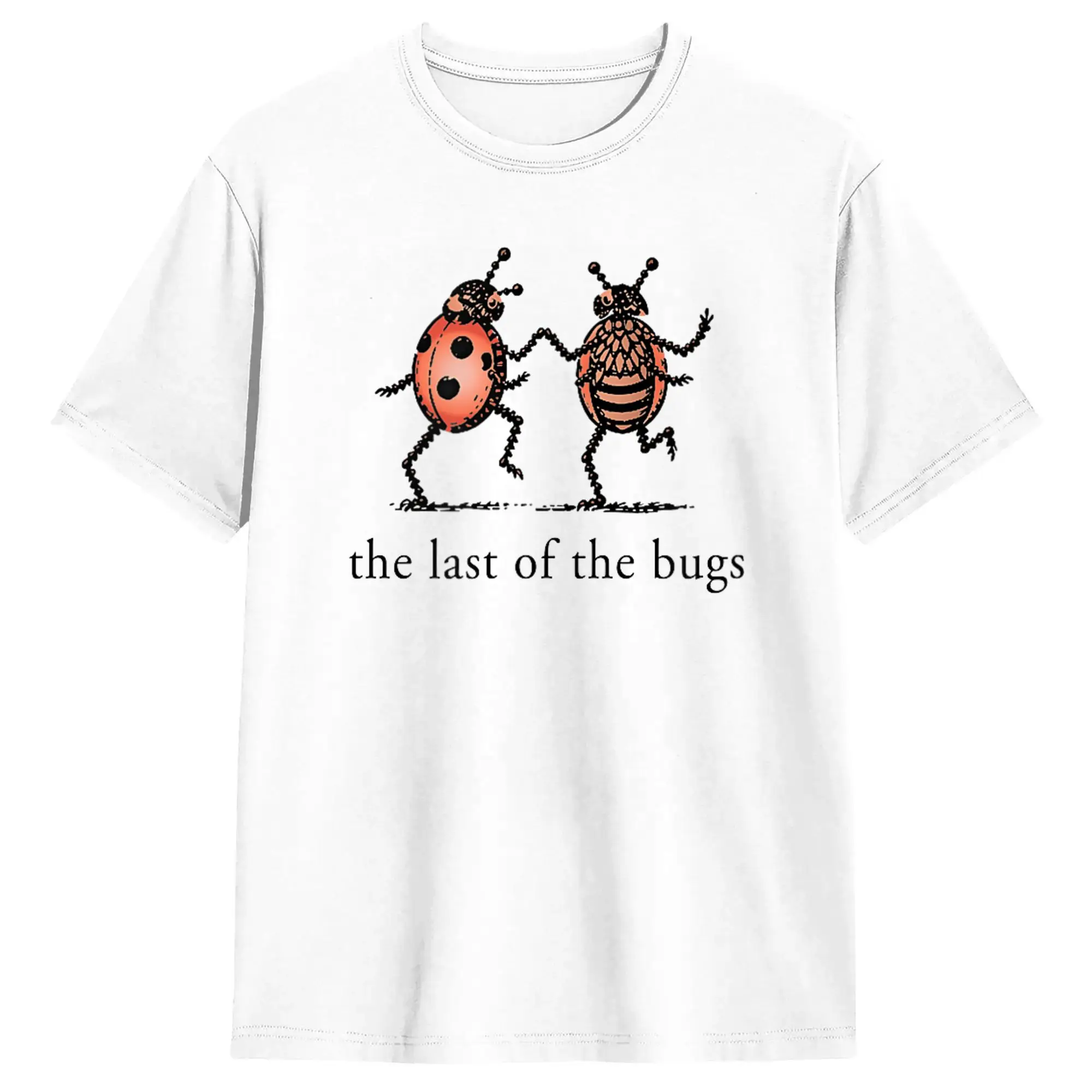 Funny The Last of The Bugs Club Vintage Dancing bug T-Shirt for Men  Funny Pure Cotton Tee Shirt Crewneck Short Sleeve T Shirt