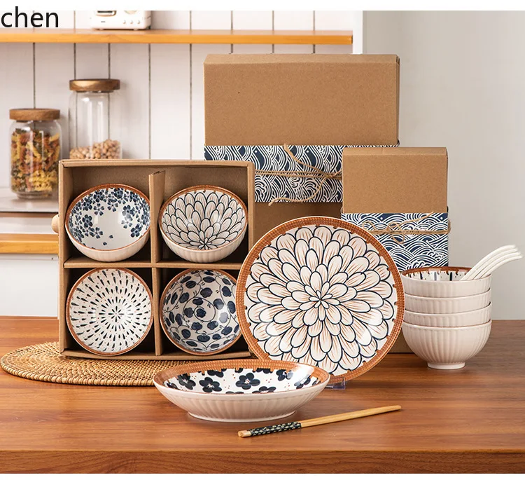 Picture 7: Hxl underglaze ceramic dinnerware gift set