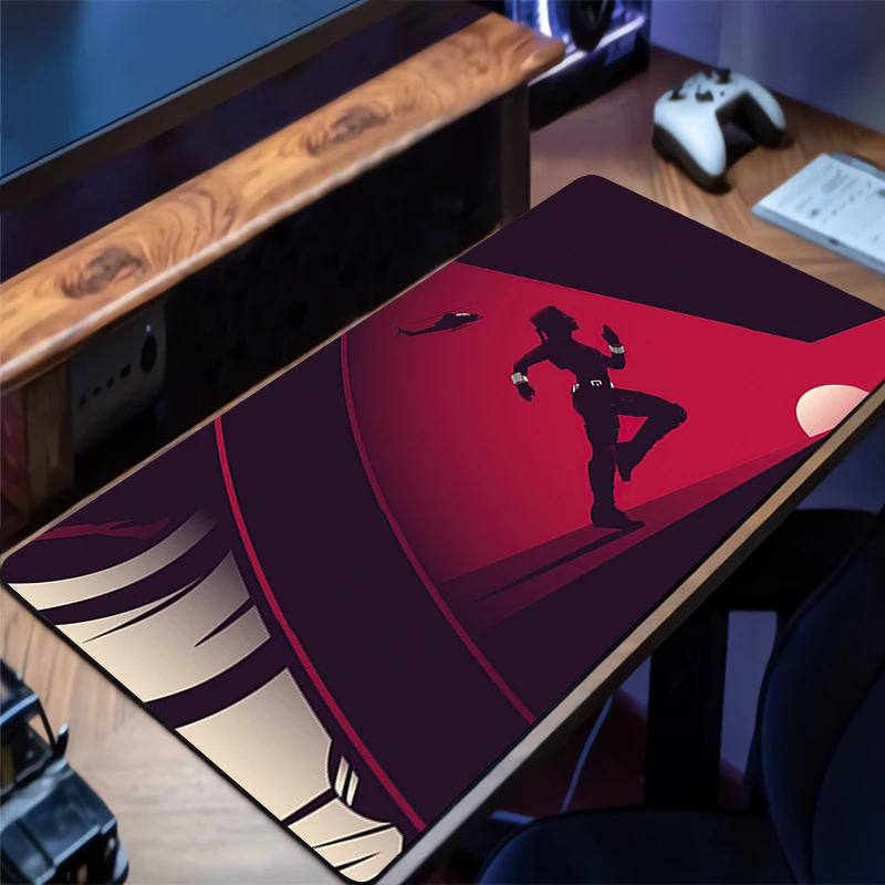 M-marvel Black W-widow Mouse Pad Gaming New Mousepad MousePads Table Keyboard Pad Non-Slip Soft Computer Fashion Desk Mat