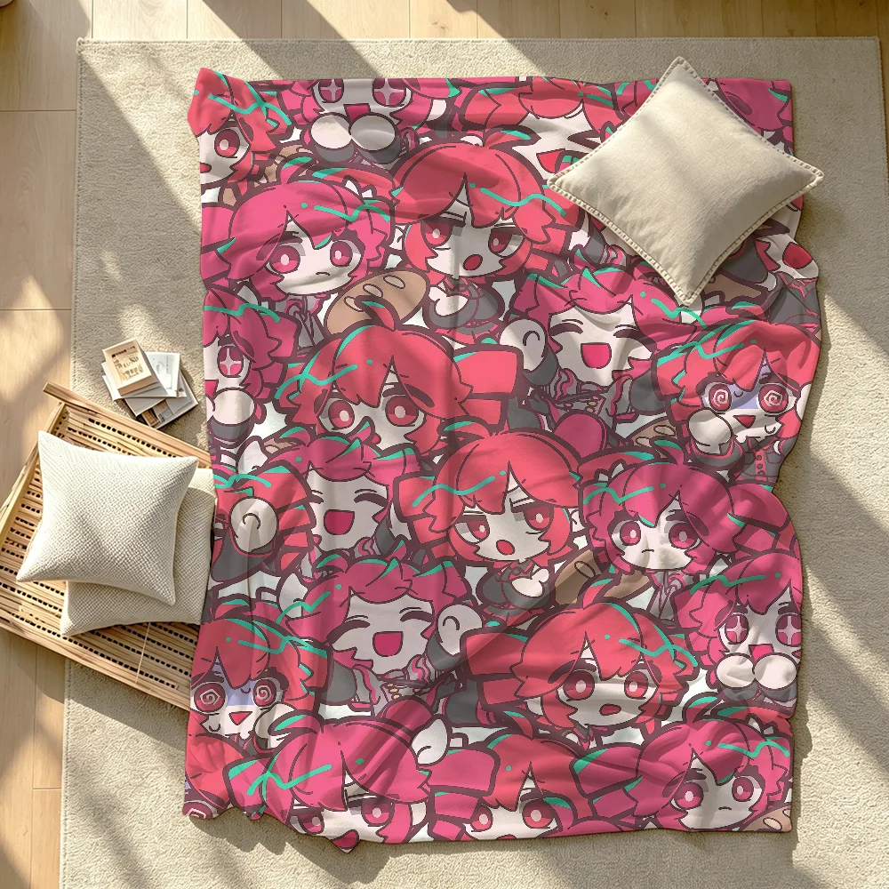 Anime Kasane T-Teto Blanket Soft Warm And Thick Perfect For Bedroom Living Room Bed Sofa Camping Picnic Office Gift