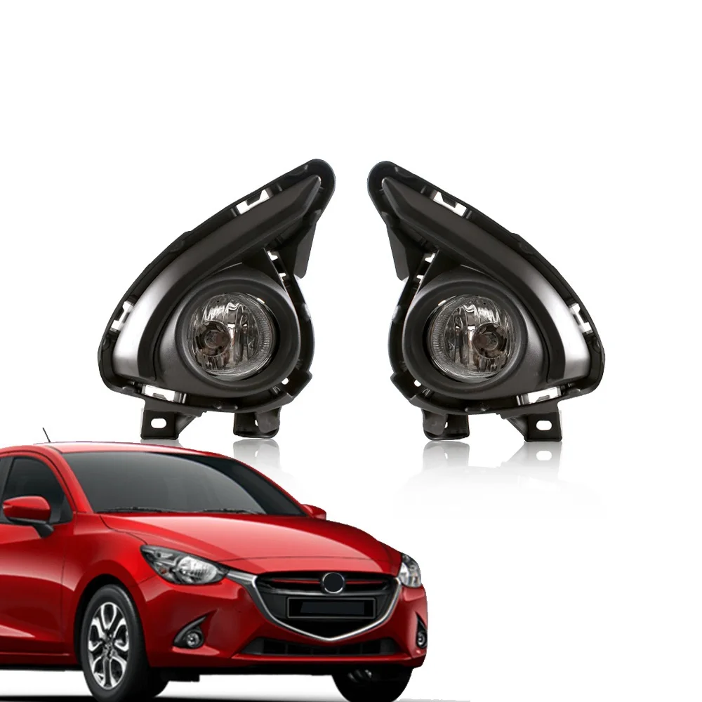 

4 pieces Front bumper Foglight Fog lights for Mazda 2 2015 2016 2017