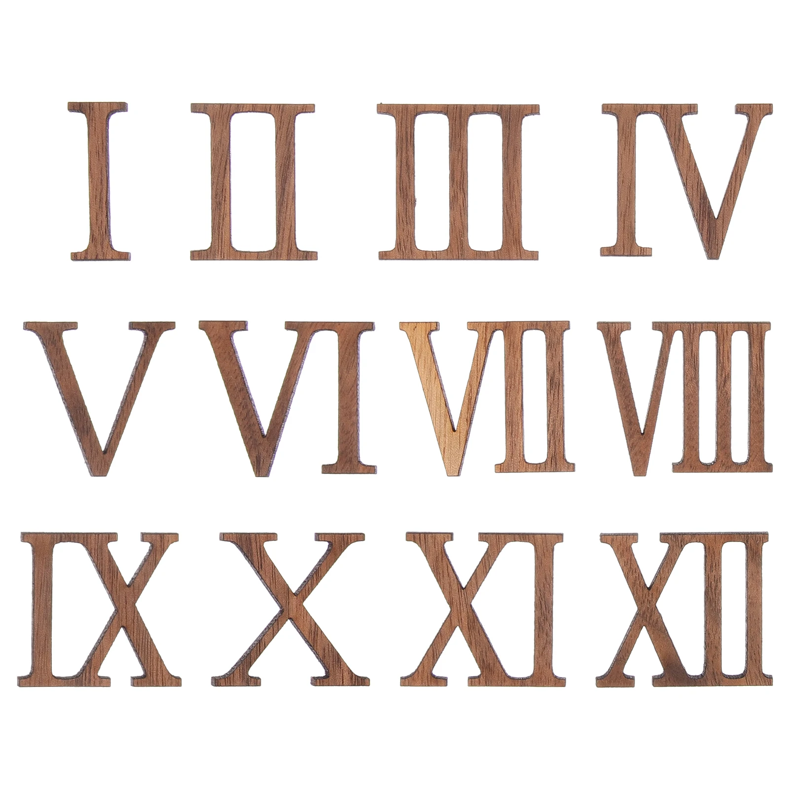 

1 set Roman Numerals 12 Inch Wall Numbers Wooden DIY Diy Numbers Kit Clock Parts Accessories Clock Repair Home Decor