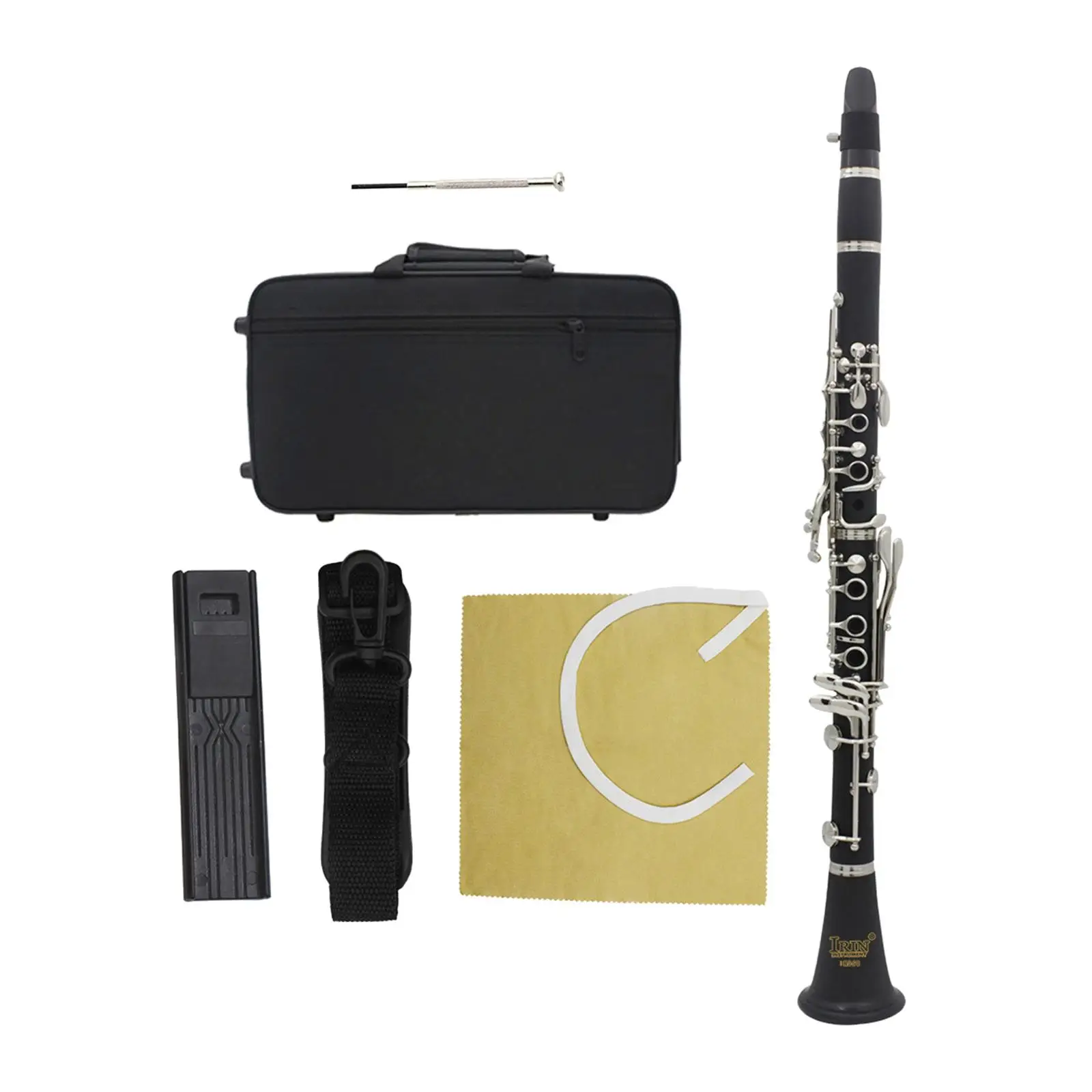 B Flat Beginner Clarinet Bakelite Tube for Stage Performance Professionals