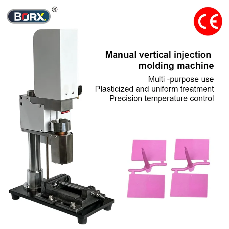BORX Plastic Extruder Machine 220V Vertical Pneumatic Injection Molding Machine For Laboratory 3D Printing PE PP ABS Proofing