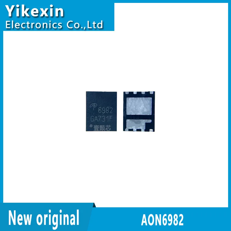5PCS AON6982 font 6982 DFN8 new original N-channel 30V/50A MOS field-effect transistor chip