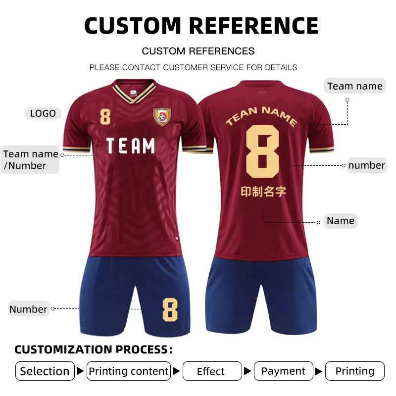 

Custom-made football vests for men and women, uniforms, shirts, five-a-side sets, sportswear, children's outdoor clothing, new s
