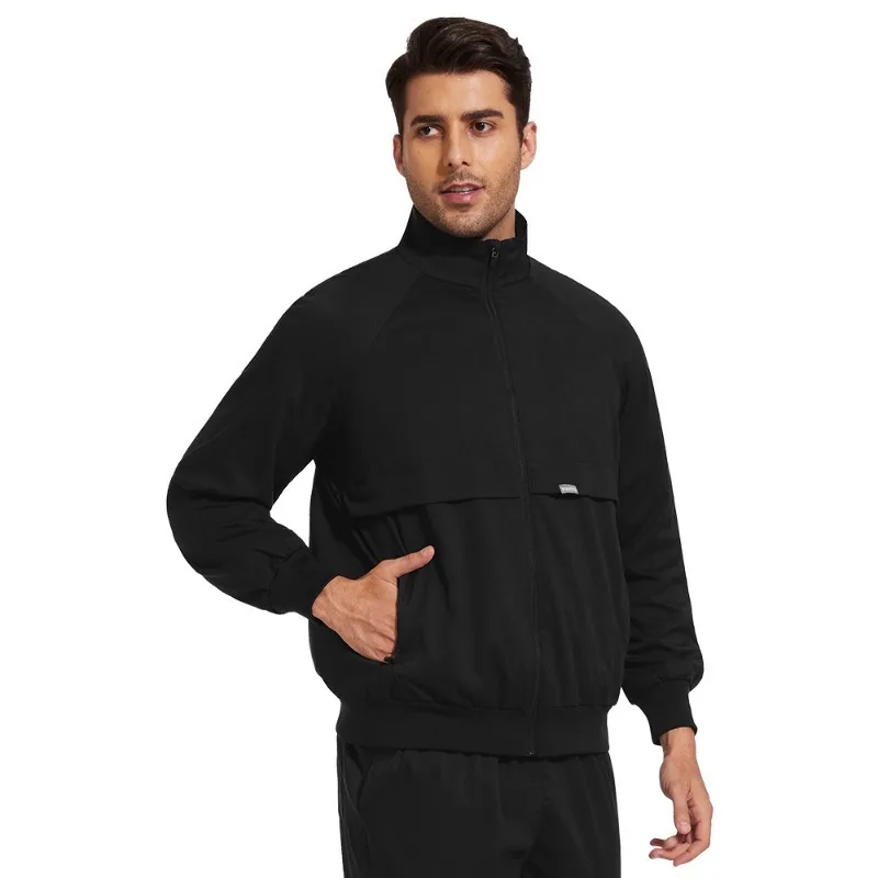 سترة ما بعد الولادة لصالونات التجميل وغسل اليدين وجيب سميك وياقة واقفة وأكمام طويلة مجموعة سترة شتوية عالية الجودة للممرضات #4