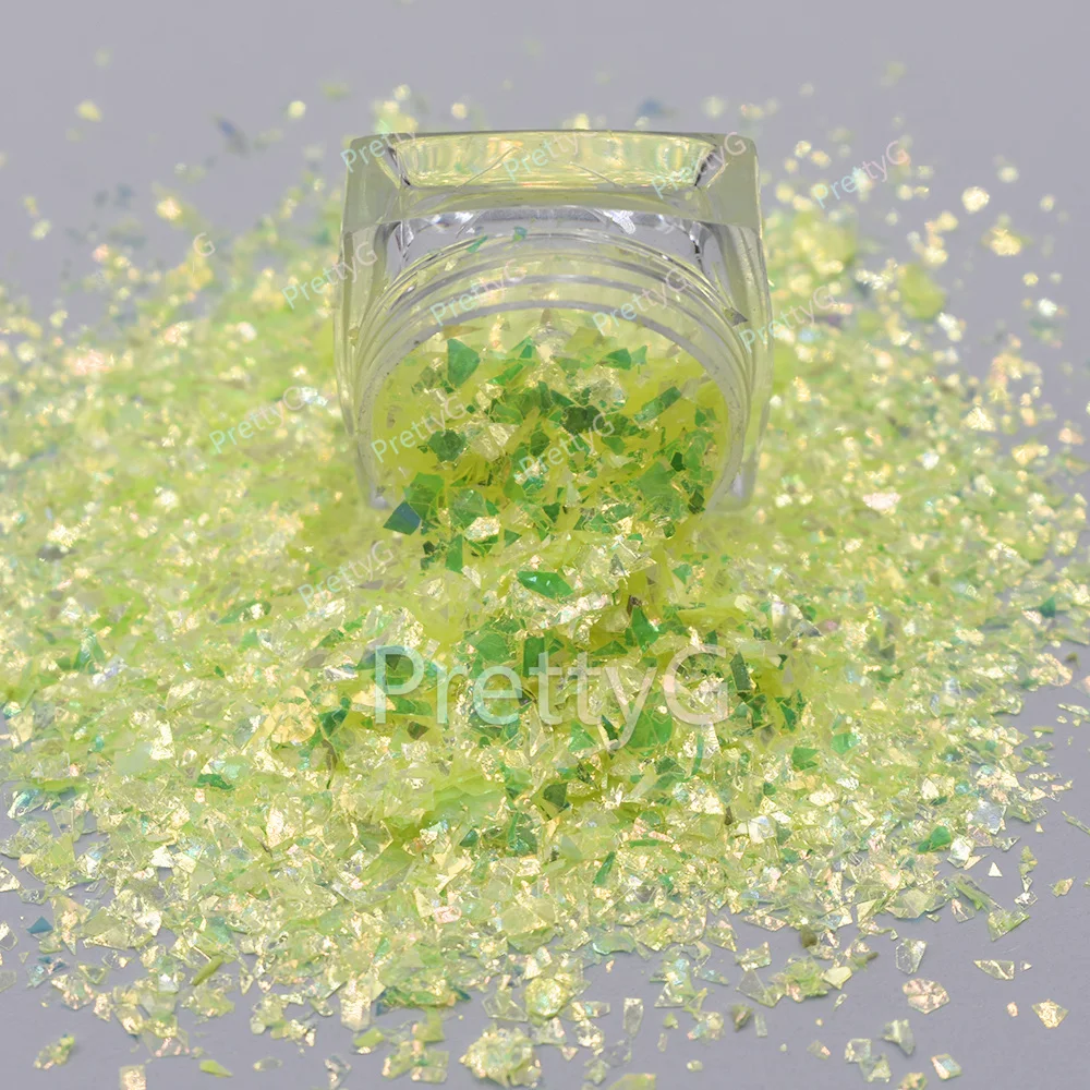 PrettyG 1 scatola di paillettes glitterate a forma di ombre irregolari per resina fai da te, creazione di arte artigianale, trucco per unghie, decorazione, accessori CS