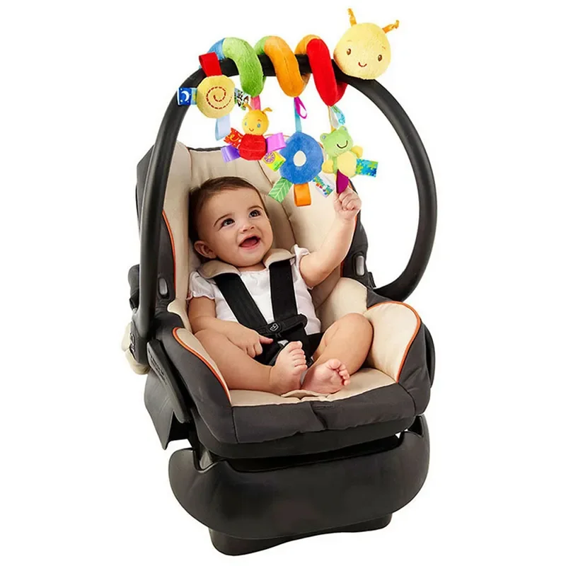 High-quality Newborn Rattle Plush Stroller Cartoon Animal Toys Infant Wall Clock Education Infant Toys 0-24 Months
