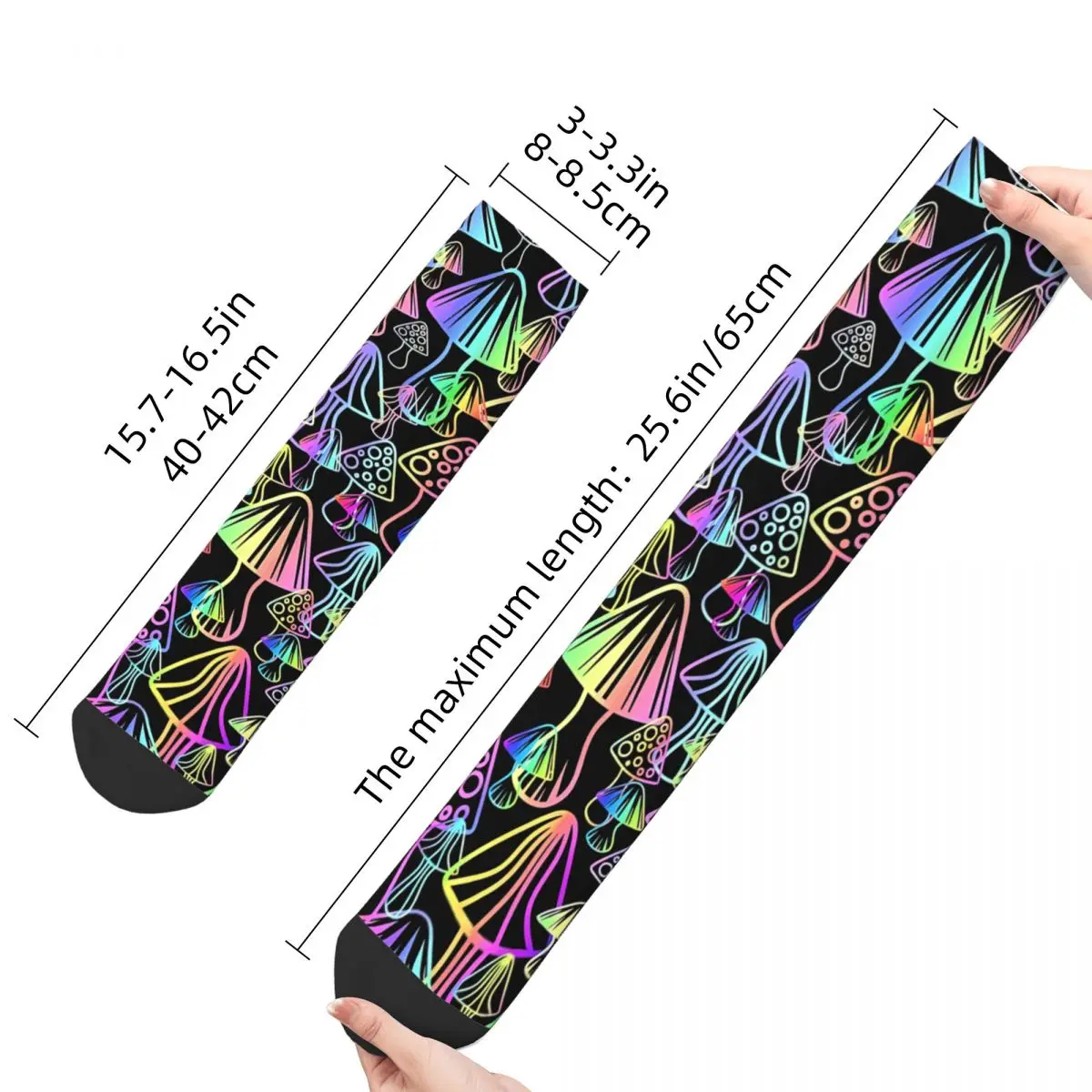 Magic Mushrooms Socks Sports 3D Print Boy Girls Mid-calf Sock