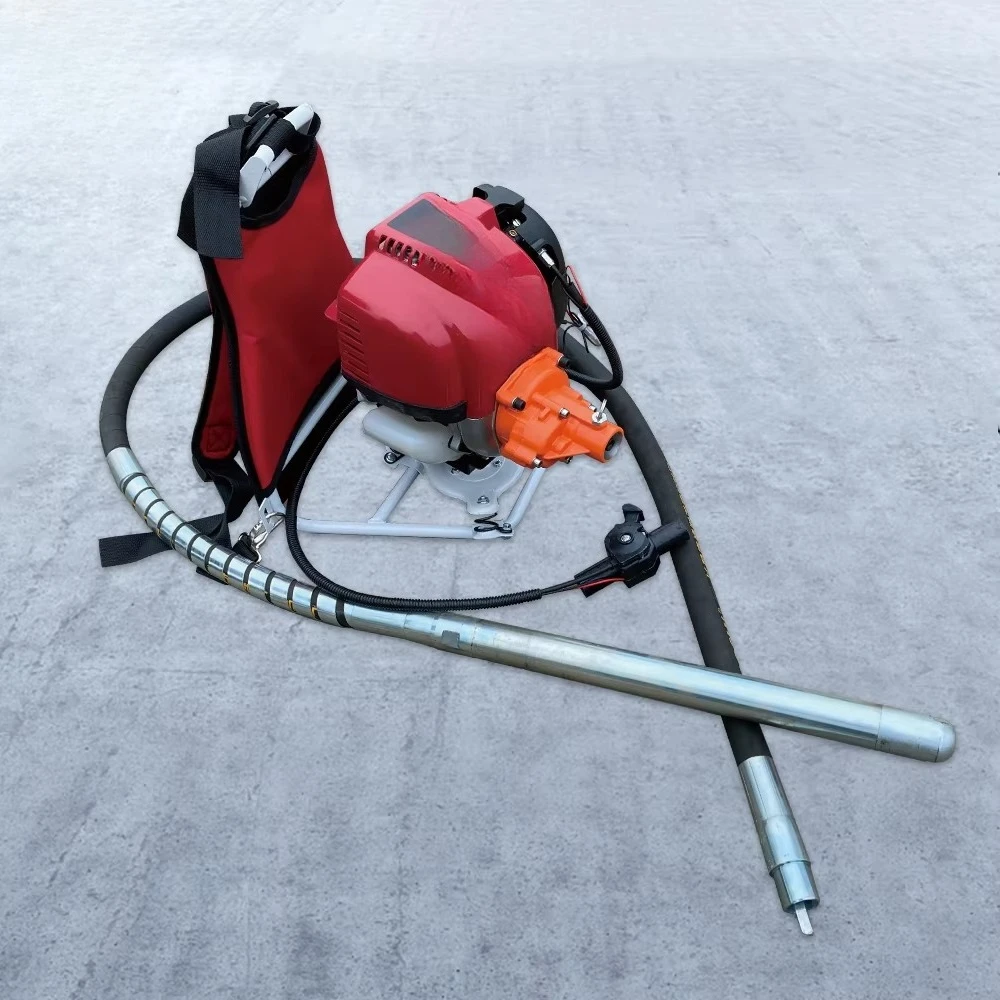 Backpack Concrete Vibrator with Engine 220V Flexible Shaft Drive for Construction Use