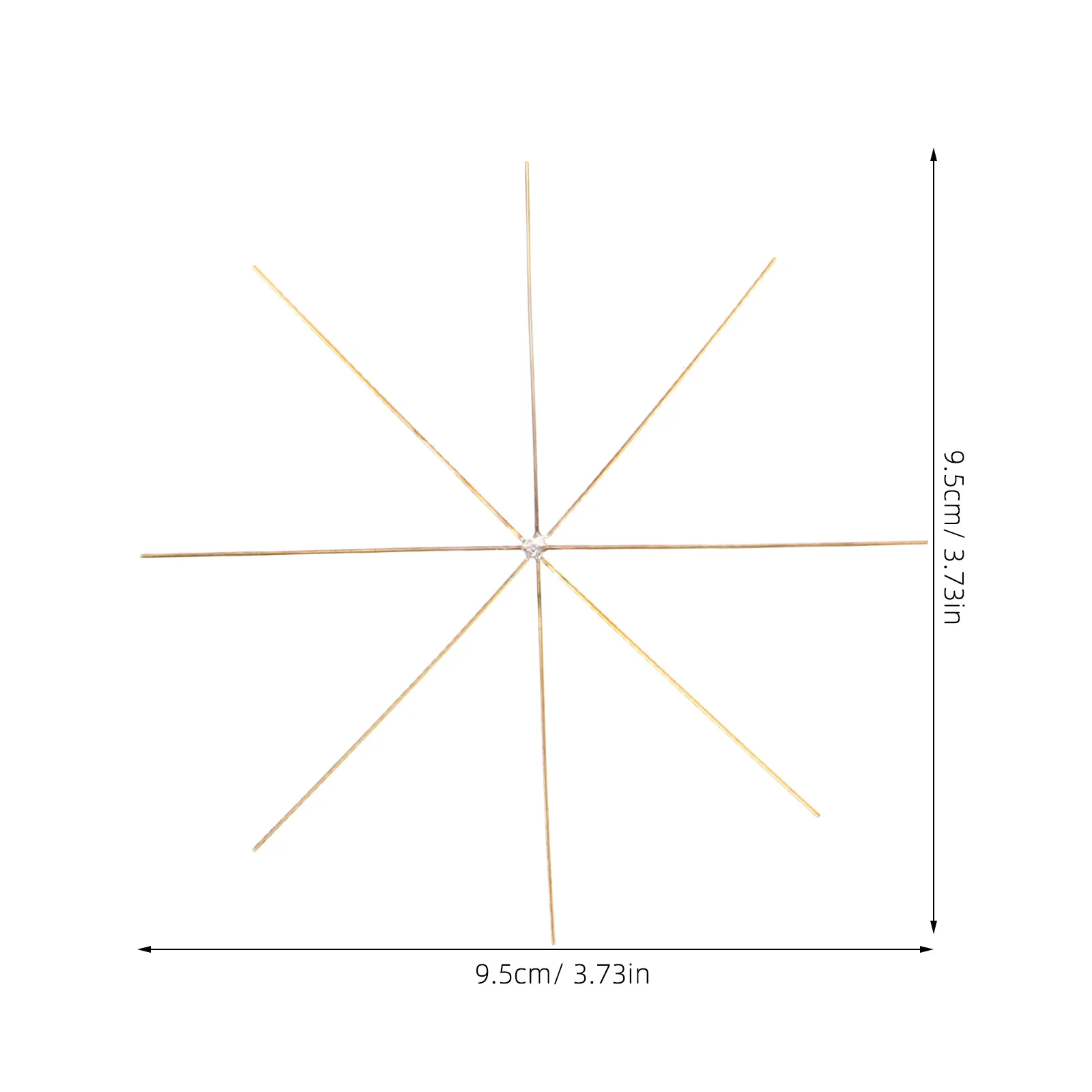 30 قطعة ندفة الثلج اليدوية زينة معلقة 9.5 سنتيمتر إطارات الأسلاك المعدنية Diy بها بنفسك الحلي الديكور لوازم الحرفية قلادة ندفة الثلج #4