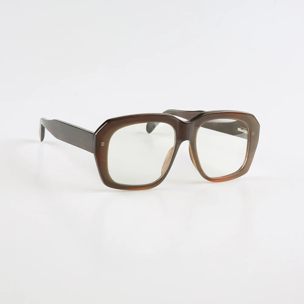 

Мужские и женские оправы для очков, квадратные оправы для очков ручной работы с рогами для чтения по рецепту, уникальные винтажные оптические линзы, очки