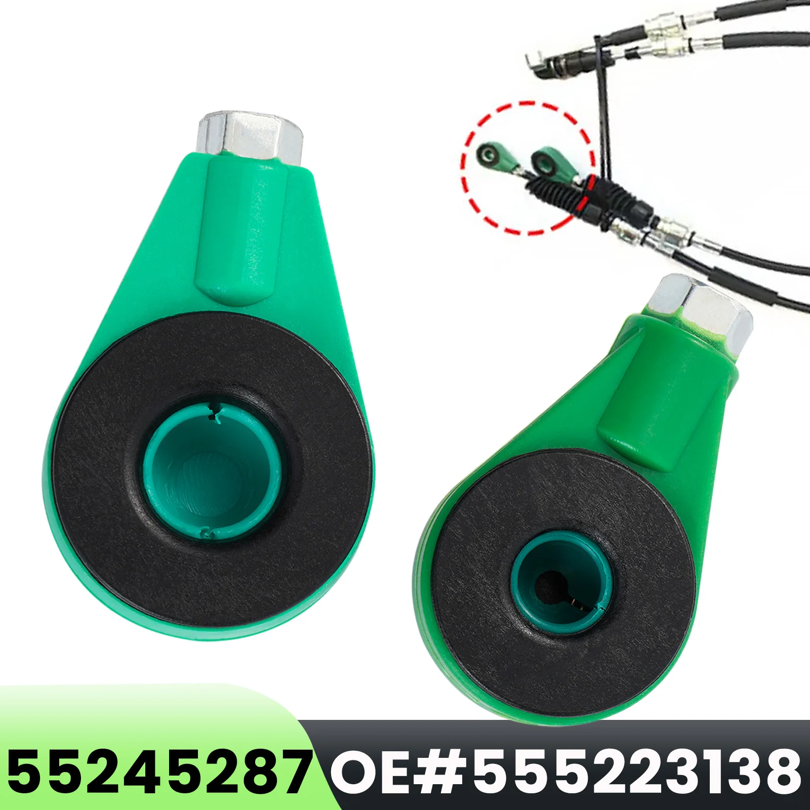 Cable de cambio de marchas con buje pivotante para palanca selectora, conexión de ambos extremos para Ford KA Fiat 500 Punto 2005 - 2018 55245287