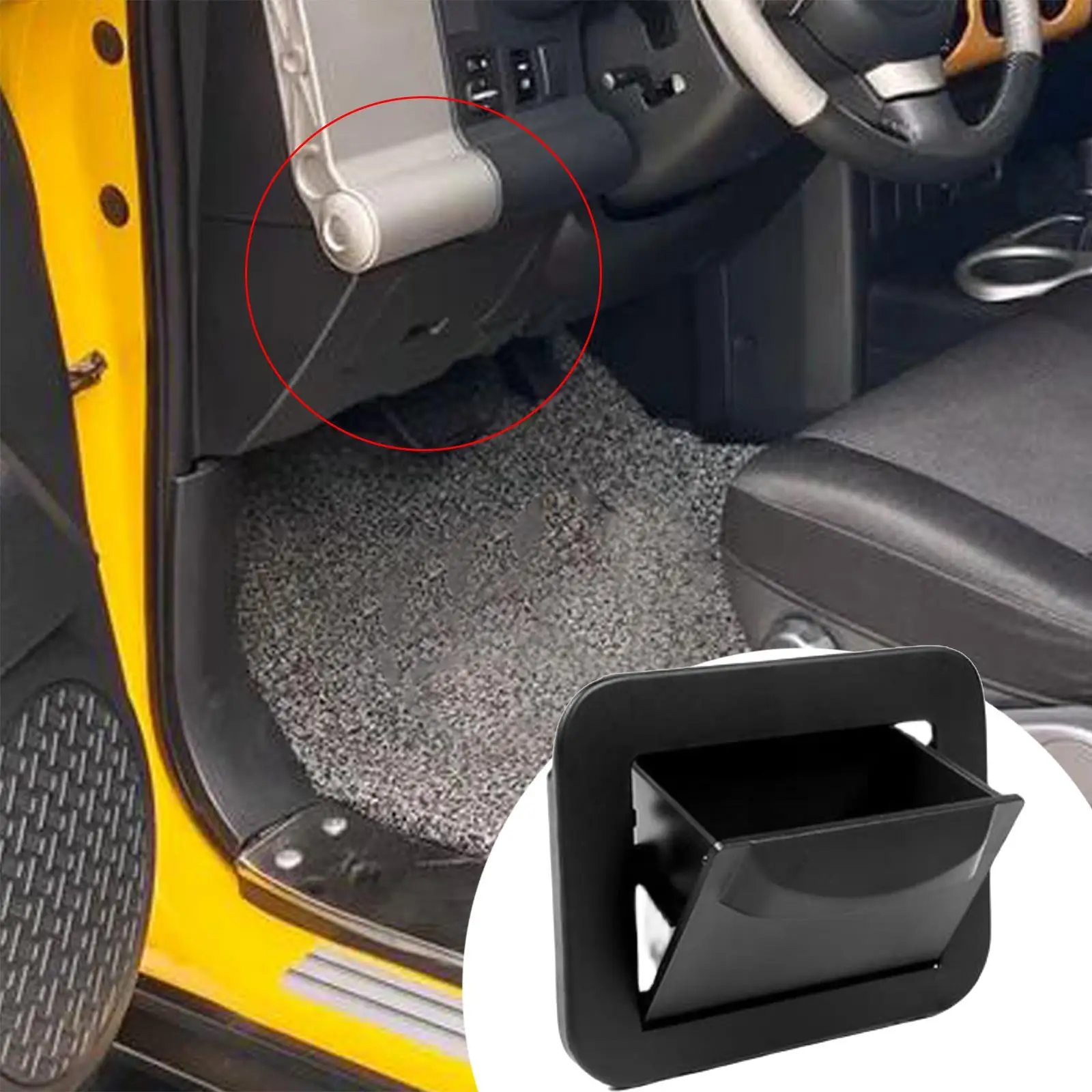 

Interior Dash Storage Box Accessory for Toyota FJ Cruiser 2007 to 2021 Easily Install Multifunctional Repair Parts Sturdy