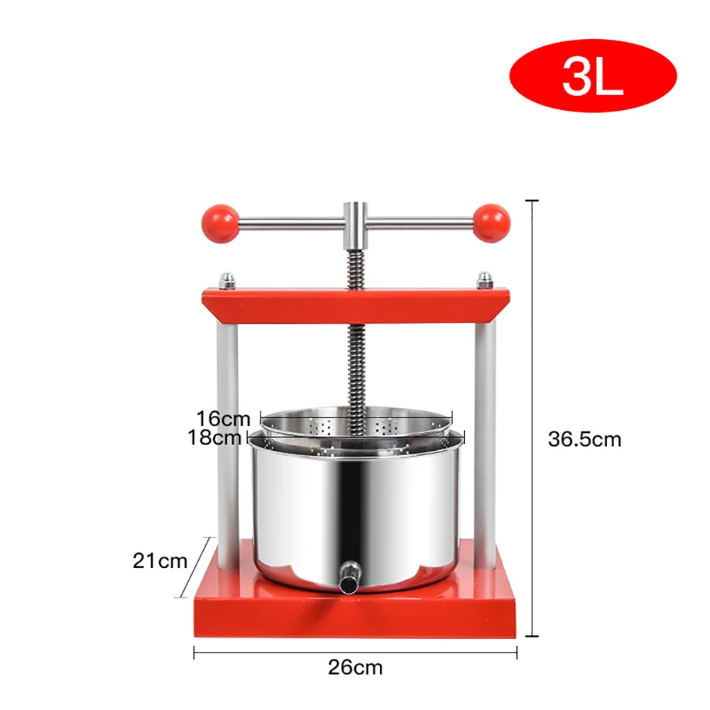 2025 Household Small Stainless Steel Juice Wine Press Manual Grape Press