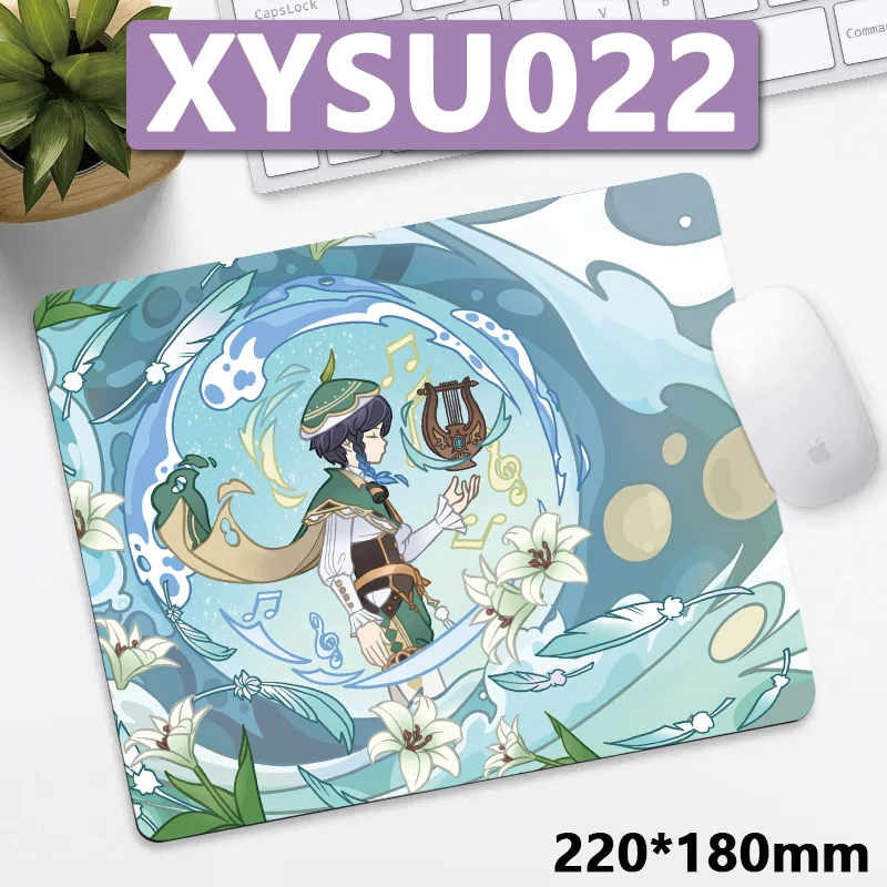 All Character GS Impact Desk Mat Gamer Mousepads Mouse Pad Office Desk Pads Small Mousepad Mouse Mats For Computer