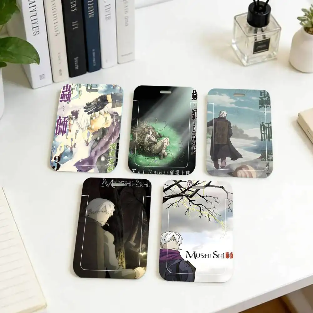 1pc Mushishi Zoku Shou 2nd Season ID Card Sleeve School Card Access ID Card Bus Meal Card Protective Sleeve Easy Push
