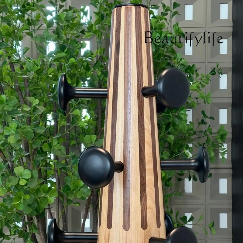 

BJ French Retro Solid Wood Coat Rack Antique Designer Home Stay Model Room Clothes Storage