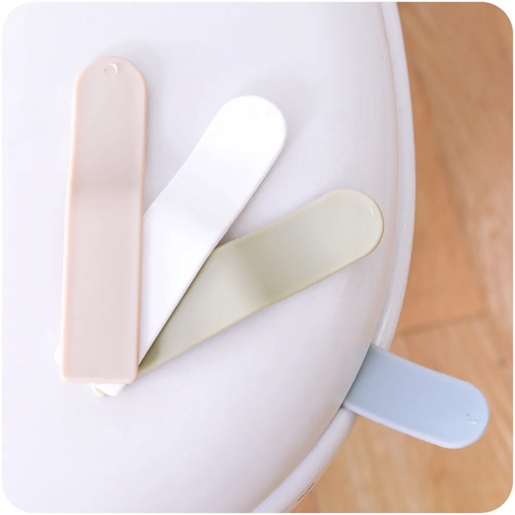 5Pcs Toilet Cover Lifter Handle 11.5x2.5cm Sanitary Toilet Seat Lid Accessory Easy Use for Elderly Germ Protection