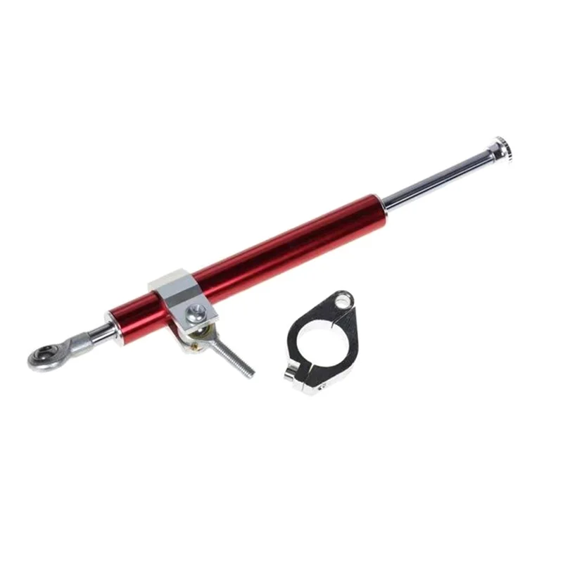 

A51K-Universal 330MM Motorcycle Steering Damper Stabilizer Shock Absorber Damper-Steering Direction Safety Control Red