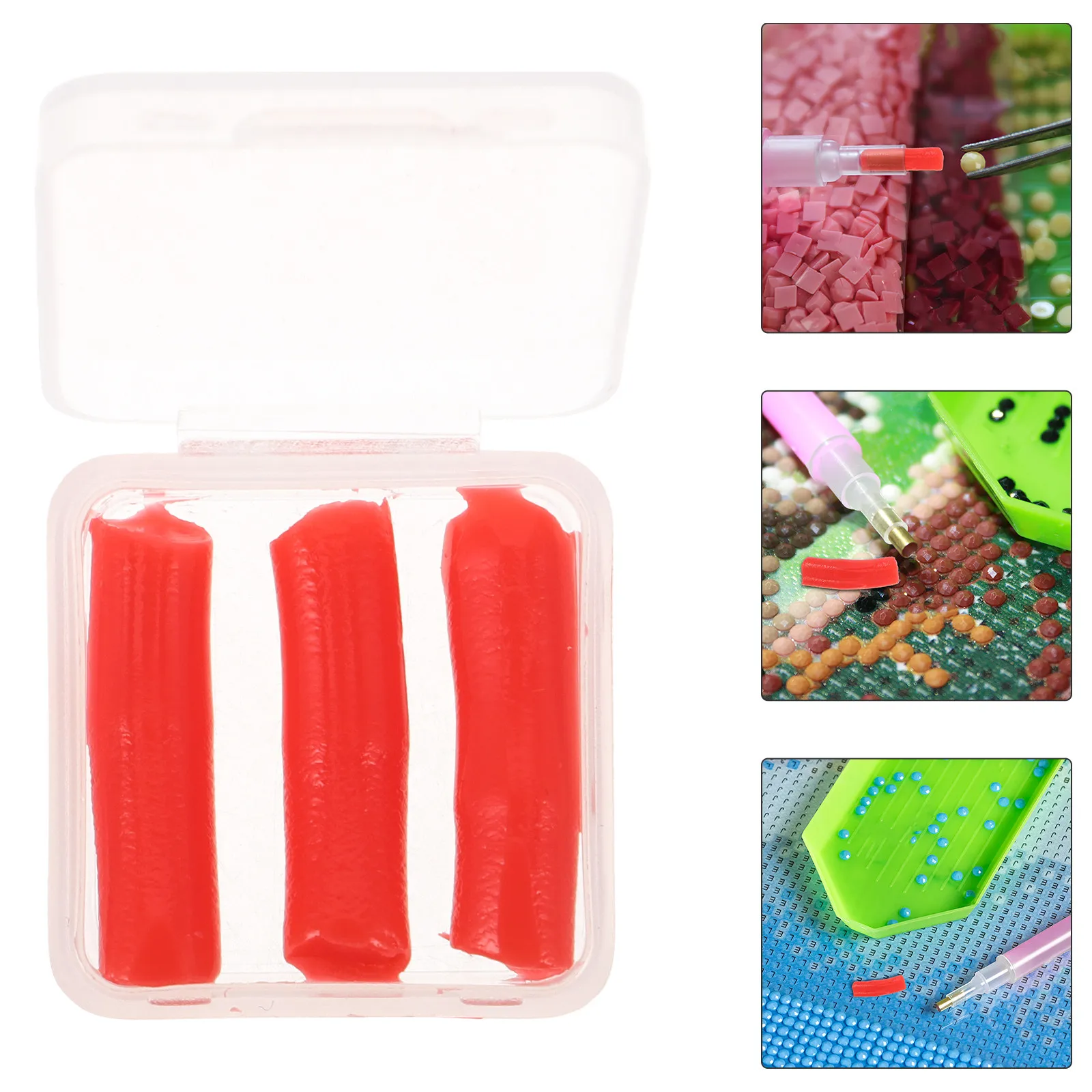 

10 Boxes Diamond Drawing Glue Clay - Easy Clean Refill for Bead Painting Tools and DIY Diamond Art Painting Mud Supplies