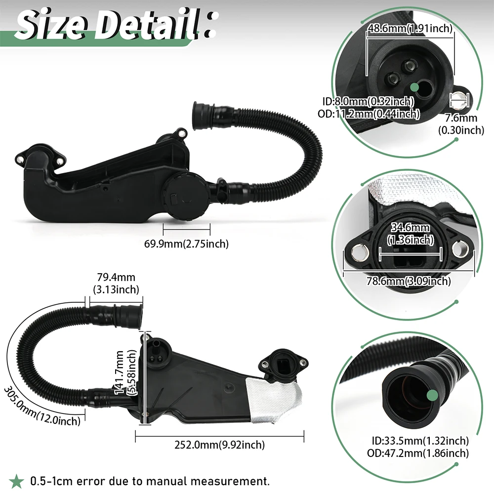 

PC3Z6A785A Фильтр воздушного масляного сепаратора в сборе для Ford Super Duty 6,7 л дизельного двигателя 2023-2024 или 2011-2022 6,7 л Powerstroke