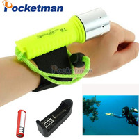 High Lumen Scuba Diving Flashlight Dive Torch Underwater Waterproof LED Flashlight Submersible Safety Lights for Diving
