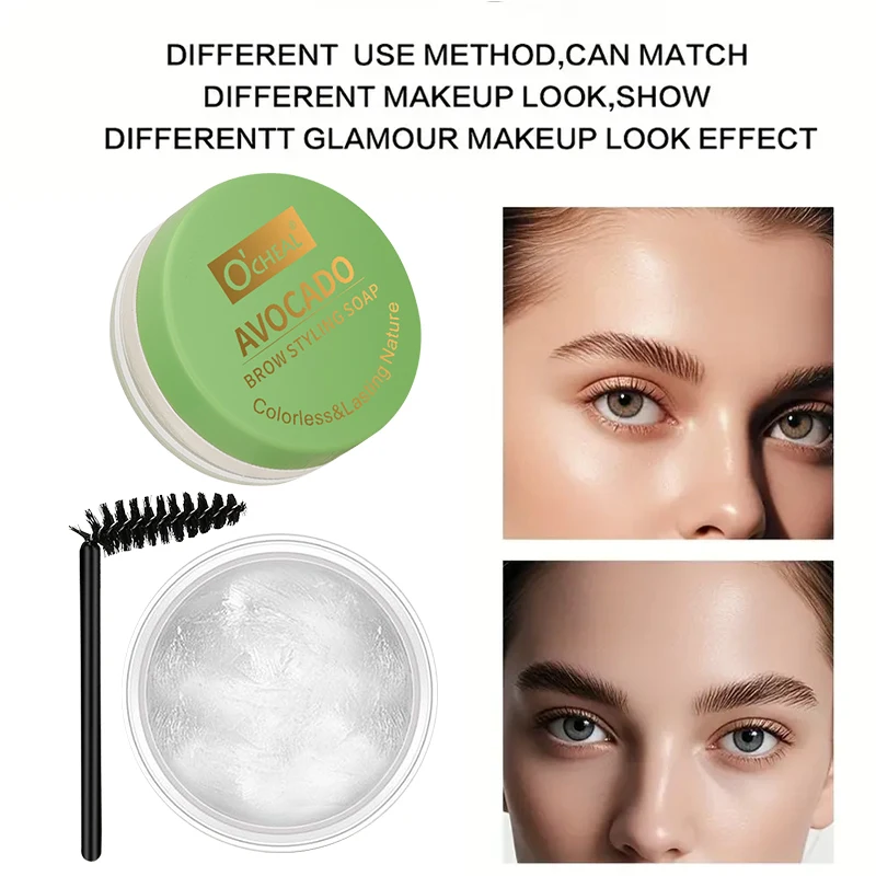3차원 눈썹 스타일링 젤, 부드럽고 바르기 쉽고 오래 지속되며 방수 및 땀에 강한 와일드 눈썹 젤