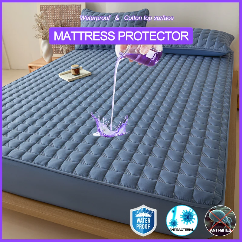 

Водонепроницаемый наматрасник премиум-класса, антибактериальный и против клещей, наматрасник, дышащий и тихий, для хранения матраса, чистый и сухой