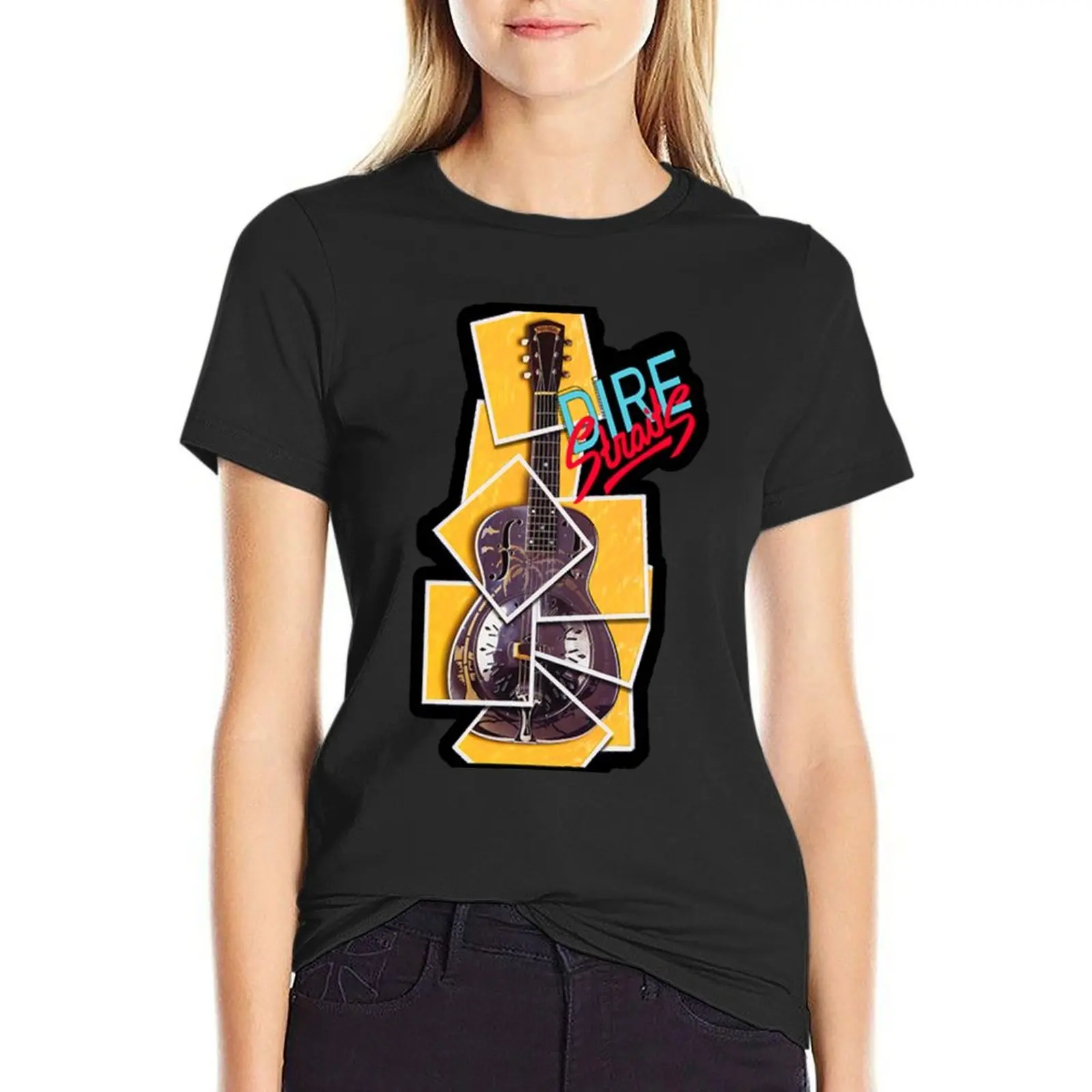 

DIRE STRAITS MUSIC ARTWORK T-Shirt aesthetic clothes female Womens clothing