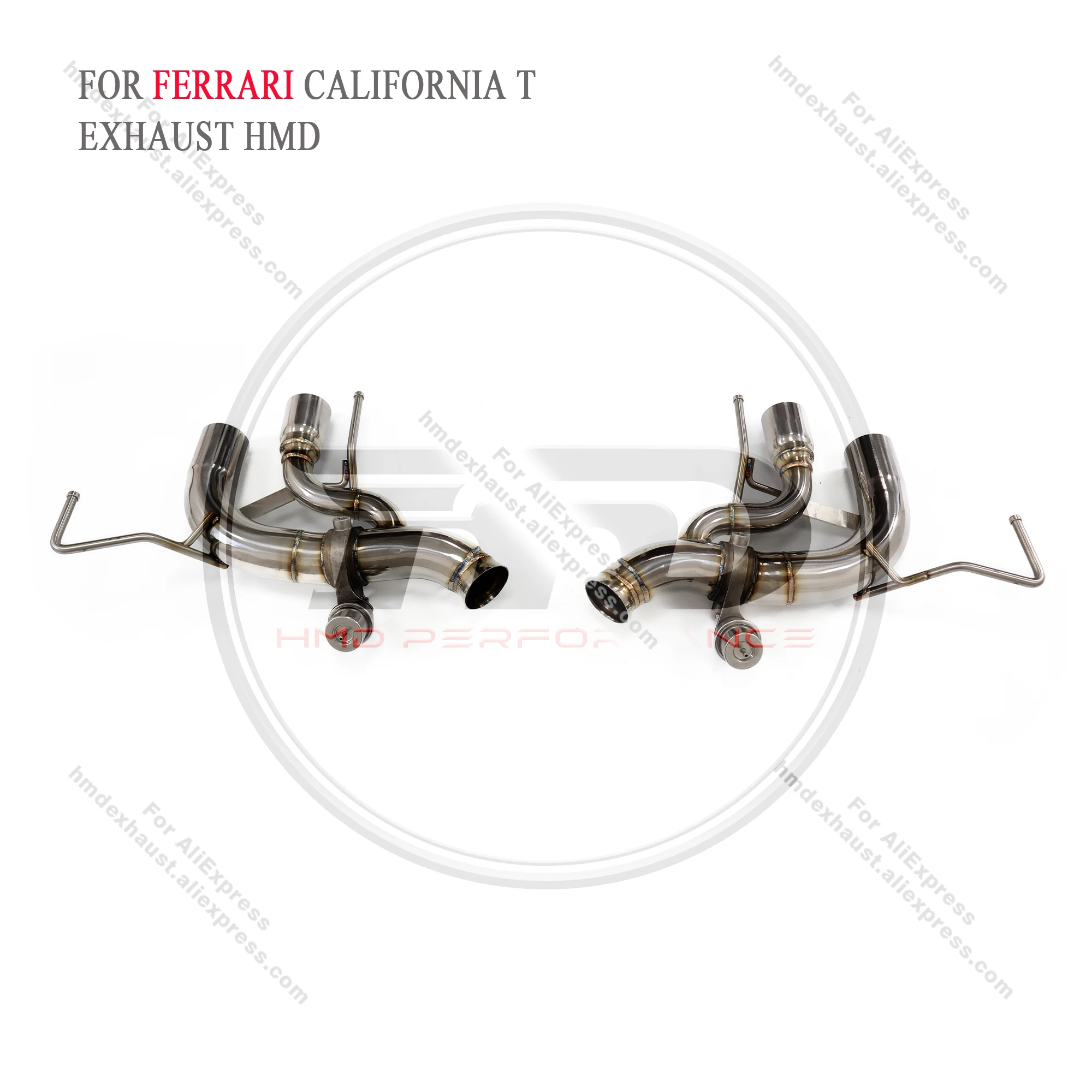 HMD Catback For Ferrari California T 2014-2017 3.9T V8 Stainless Steel Exhaust System Performance Car Valve Muffler