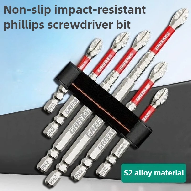 Greener 3-10Pcs Non-Slip Magnetic Cross Head Household Phillips