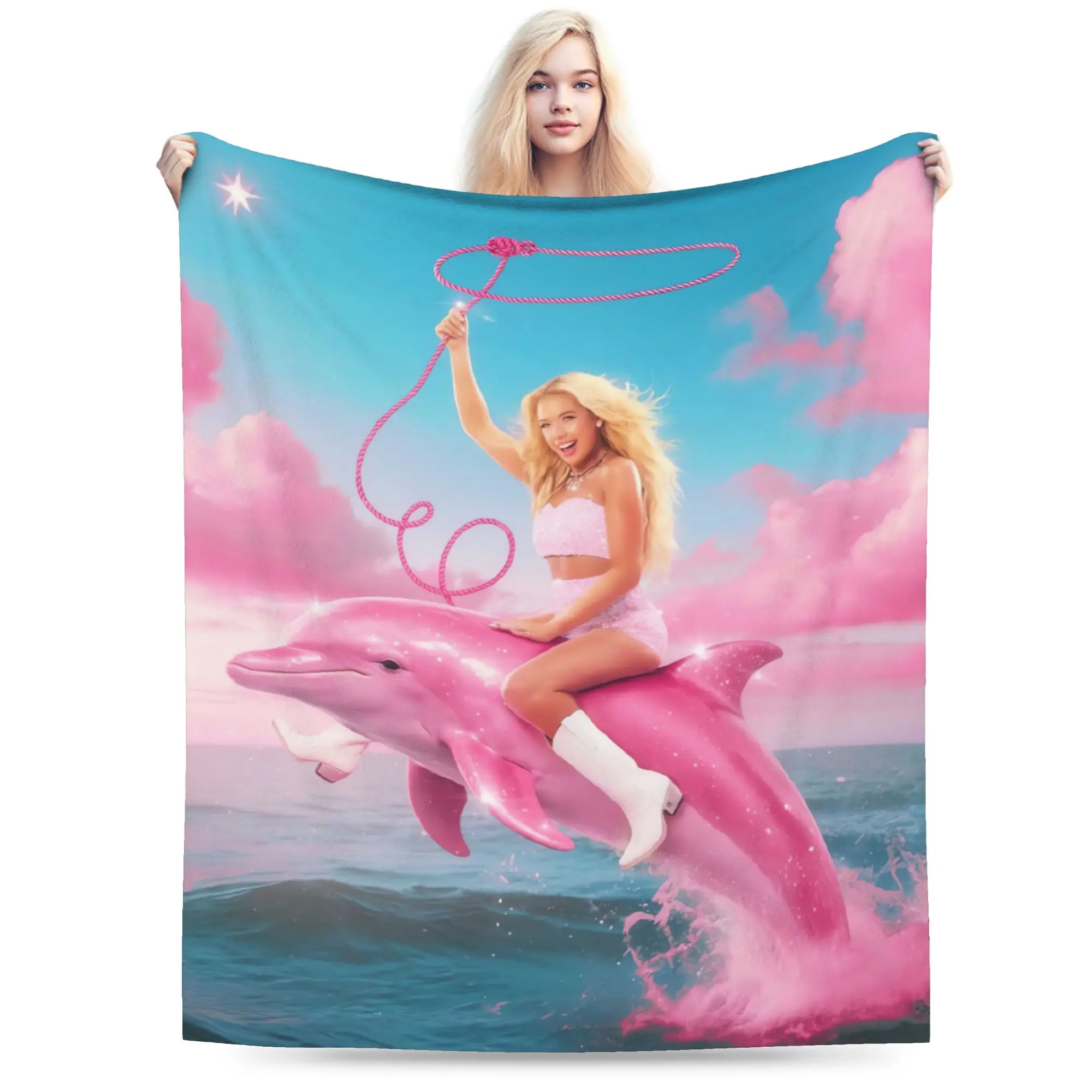 Office Megan Moroney Singer Cloud 9 Album Blankets  Travel Office Flannel Throw Blanket For Couch Chair Super Warm Bedspread