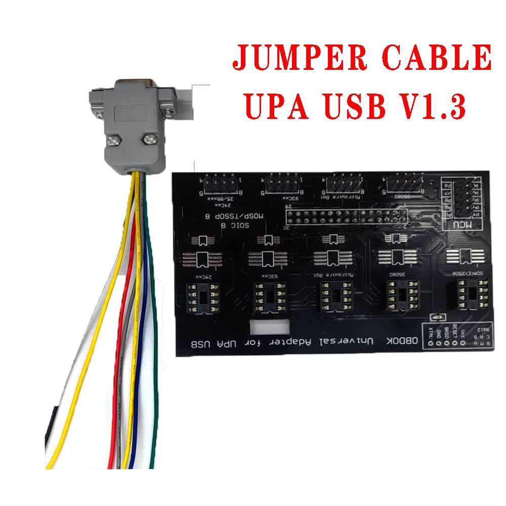 Jumper Cable UPA USB v1.3 Programmer CAS Connector DB9 Eeprom Adapter With AS-Tools Read For CAS2 CAS3 CAS4 MC9S12D MC9S12X