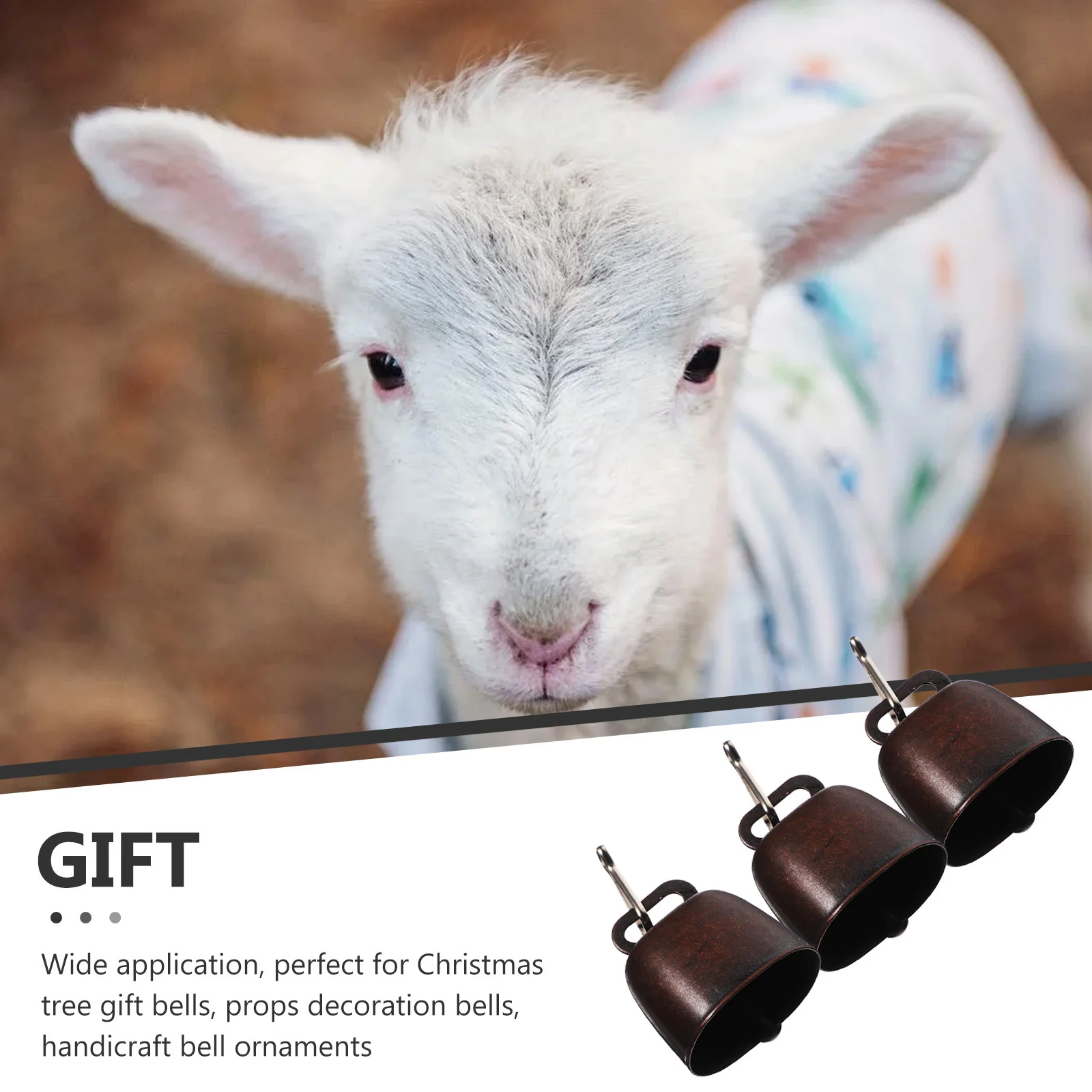 

Loud Pet Anti-Lost Dog Cat Collar Outdoor Camping Traveling Warning Bell Hanging Metal Bells For Cattle Sheep Vintage Style