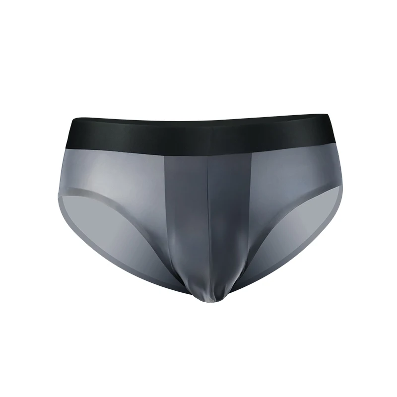 

Мужские летние тонкие дышащие треугольные шорты из ледяного шелка, графеновые антибактериальные шорты с внутренней промежностью, U-образные выпуклые сексуальные шорты со льдом