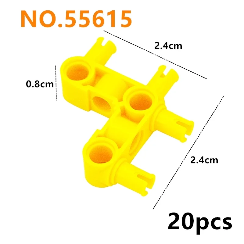 DIY Technical Parts Axle Pin Connectors MOC Bricks compatible  Assembles 15100 55615 32291 98989 Building Blocks Toy