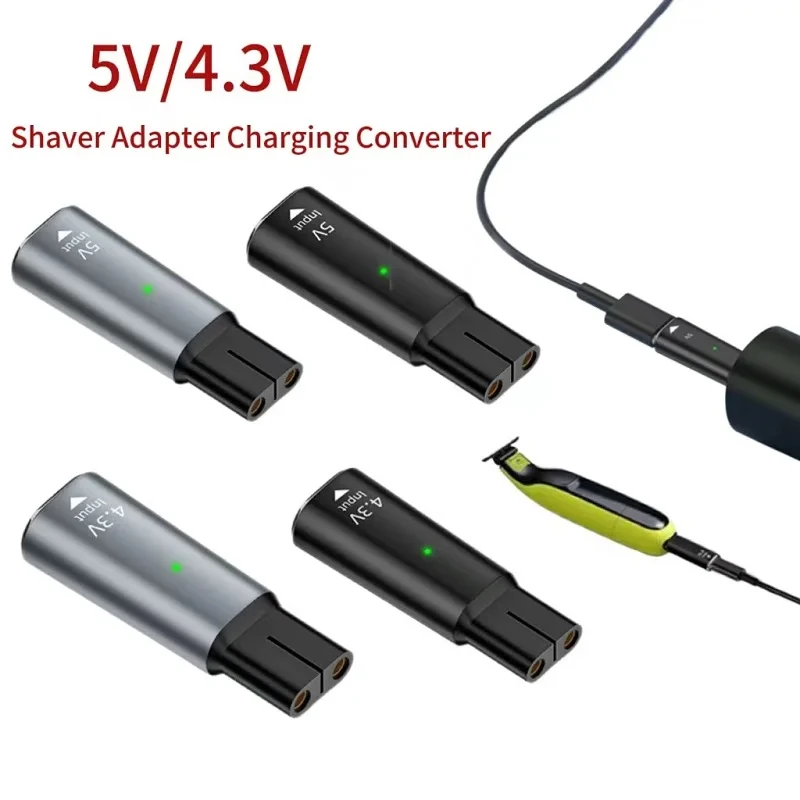 4.3V Type-C Shaver Adapter Charger Converter Fit Norelco One Blade QP2520 QP2620 QP2515 QP2510 Shaver