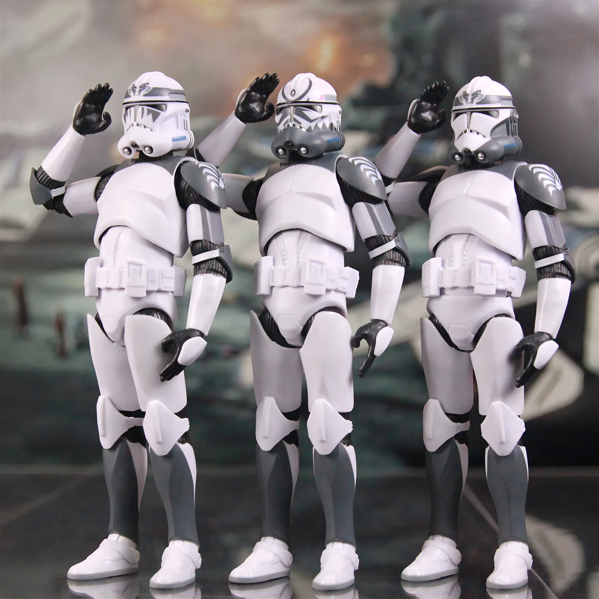 New Body(JOV3.0) - Star Wars 104th Trooper Wolf Pack Boost Sinker Comet Kamino ARC Trooper Grey Team 6" Action Figure Clone Toys