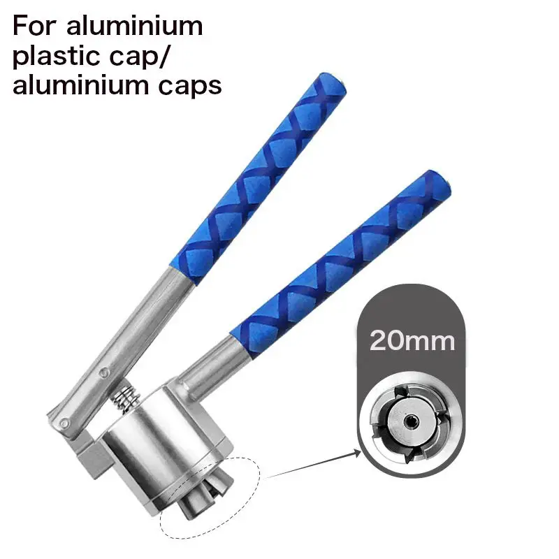 Aluminum Caps Crimper  Manual Vial Crimper 12/15/20mm Cartridge Vial Bottle Sealing Machine Cap Capper Bottle Cap Crimping