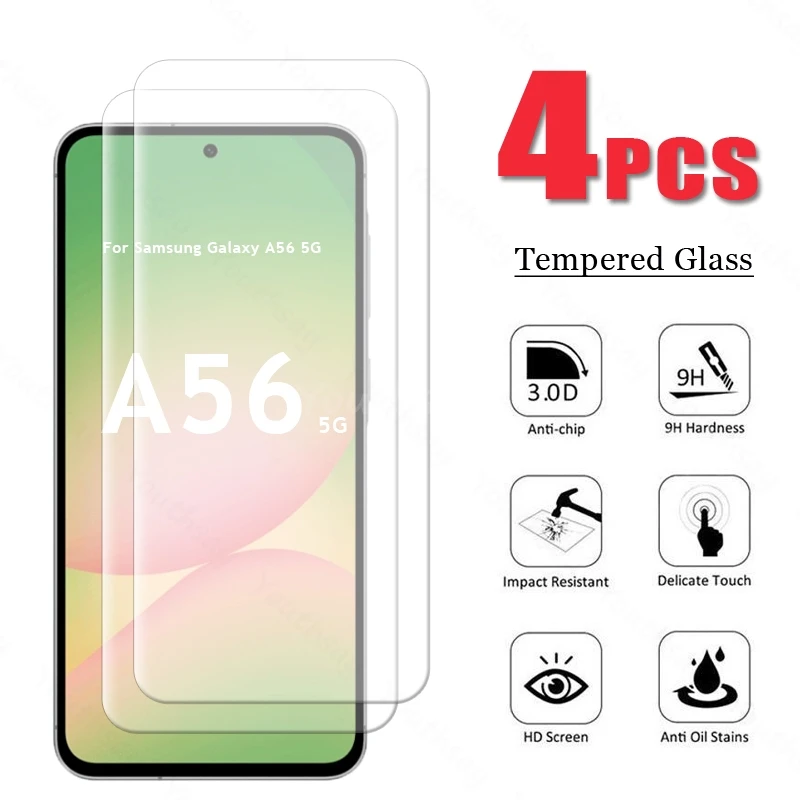 

For Samsung Galaxy A56 Glass Anti-Scratch Samsung A56 Tempered Glass Clear Screen Protector Film Galaxy A56 Glass Tempered Film