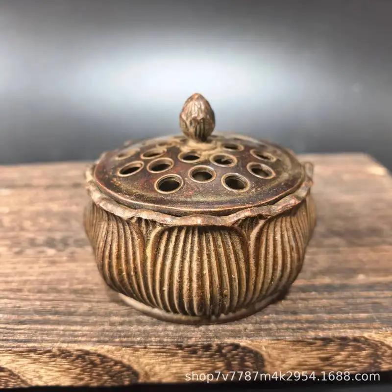 Brass Craft Lotus Incense Burner Home Living Room Decorative Ornament