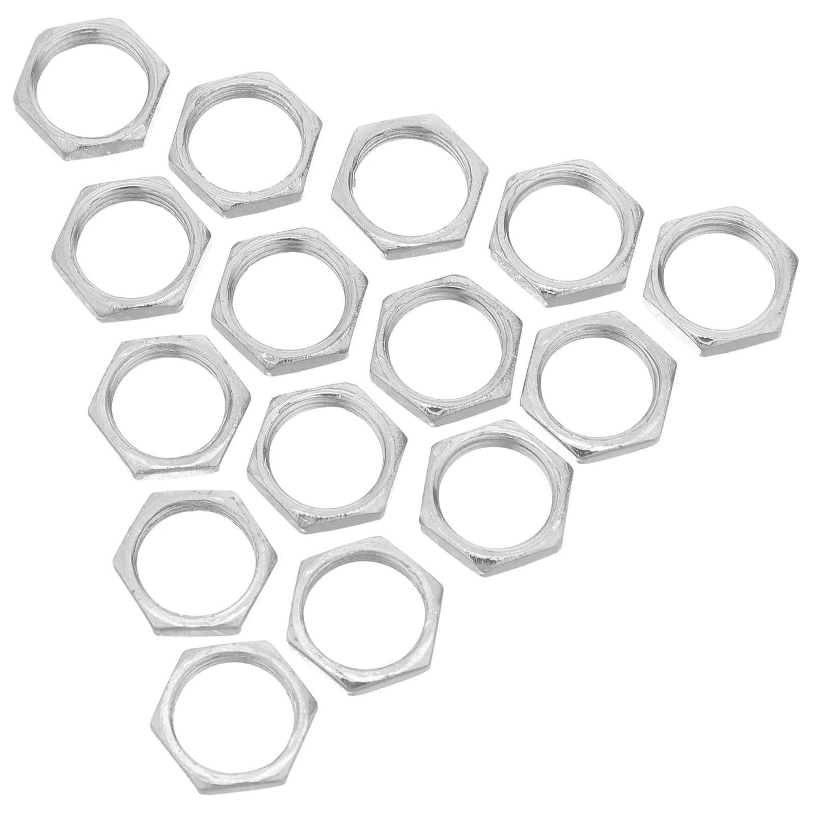 

100pcs Electronic Hexagon Nut Carbon Steel Hardware Fine Thread Slim Edge Compatibility Equipment Nuts Fasteners