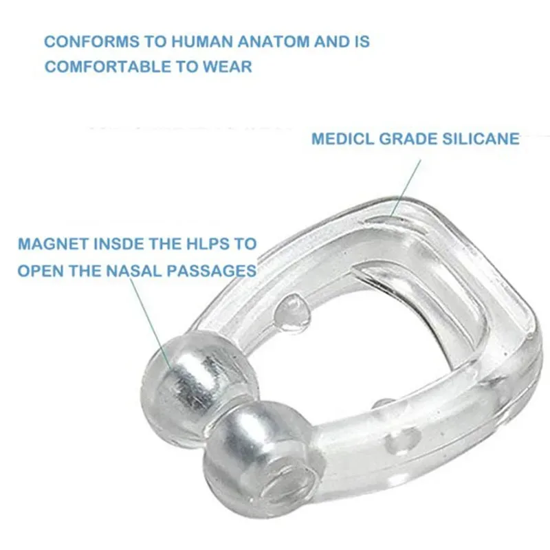 1-10Pcs Anti-Snoring Corrector Snore Prevention Gadget Women's Anti-Snore Device Snore Elimination Nose Clip Men's Sleep Night