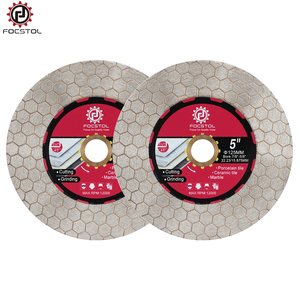 

FOCSTOL Diamond Cutting Disc Tile Cutting Grinding for Porcelain Ceramic Tiles Marble Granite Artificial Stone Quartz Cut Plate