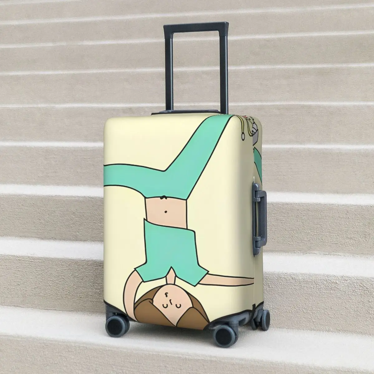 

Enfermera En Apuros Suitcase Cover Vacation Business Strectch Luggage Accesories Protector