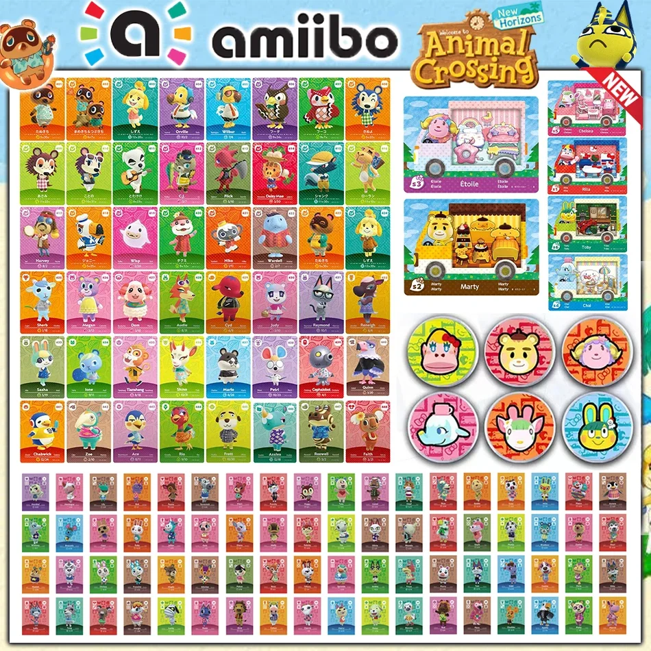 Amiibo Card Hot Game Animal Crossing: New Horizons Splatoon 3 Figure Kawaii Roles NS Switch 3DS Set Collect Mini NFC Cards Gifts